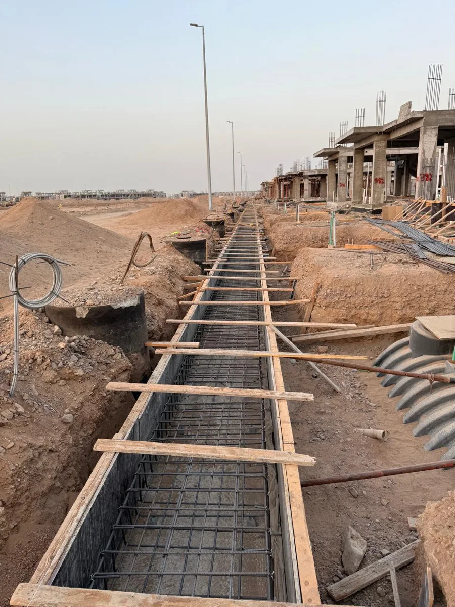 أعمال الأساسات والميدات